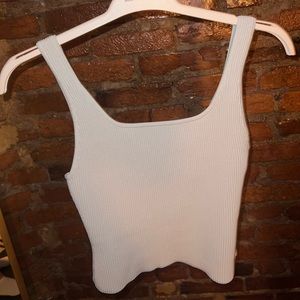 Babaton Aritzia Sculpt Knit Tank- Matte Pearl